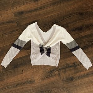 Open Back Knitted Sweater — NEW
